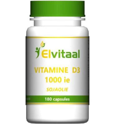 Elvitaal Elvitaal Vitamine D3 1000ie Soja (180ca) Elvitaal Elvitaal Vitamine D3 1000ie Soja (180ca)