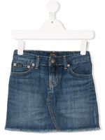 Ralph Lauren Kids frayed denim skirt - Bleu