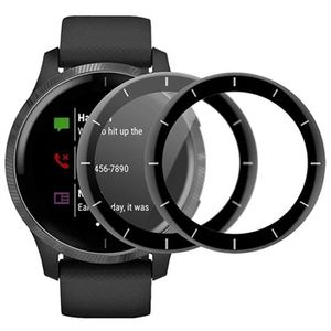 Enkay 3D Garmin Vivoactive 4 gehard glas - 9H Screenprotector - 45mm - 2 St.