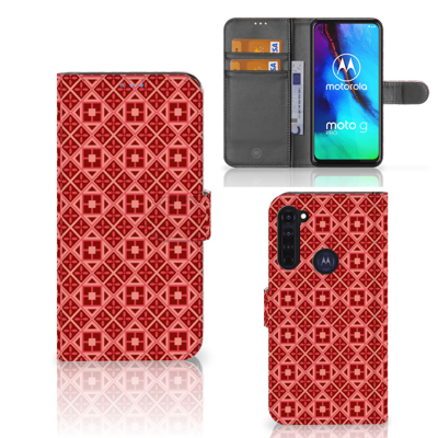 Motorola Moto G Pro Telefoon Hoesje Batik Rood Motorola Moto G Pro Telefoon Hoesje Batik Rood
