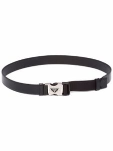 Prada ceinture à boucle logo - Noir