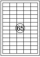 Etiket Quantore 38 x 21.2 mm 6500 stuks