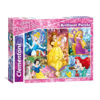 Clementoni Brilliant Puzzel Prinses, 104st. - thumbnail