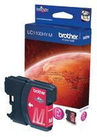 Inktcartridge Brother LC-1100HYM rood HC