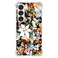 Case voor Samsung Galaxy S23 Dark Flowers - thumbnail