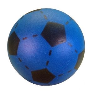 Set van 3 blauwe foam soft voetballen 20 cm