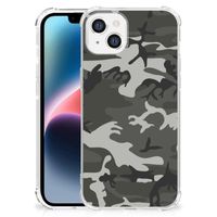 Apple iPhone 14 Plus Doorzichtige Silicone Hoesje Army Light - thumbnail