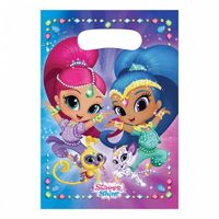 Shimmer and Shine party traktatiezakjes 8 stuks - thumbnail