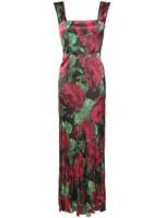 alice + olivia Arza maxi-jurk met bloemenprint - Zwart