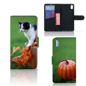 Xiaomi Redmi 7A Telefoonhoesje met Pasjes Kitten