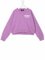 DSQUARED2 KIDS sweat à logo imprimé - Violet - thumbnail