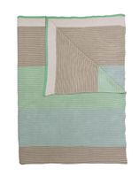 Pip Studio Blockstripe Throw Light Green - thumbnail