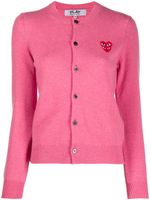 Comme Des Garçons Play cardigan à patch logo - Rose