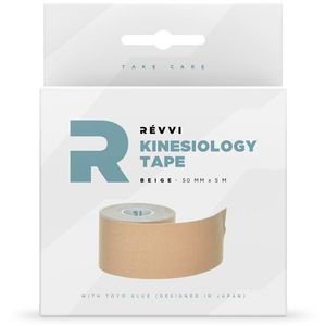 REVVI Kinesiologie Tape 5 Meter - Overige artikelen - Tape - beige - maat 50-MM