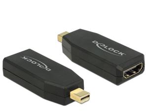 DeLOCK 65581 tussenstuk voor kabels mini Displayport 1.2 HDMI Zwart