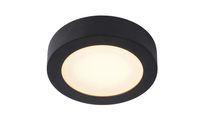 Lucide Brice ronde plafondlamp 18cm 11W zwart - thumbnail