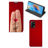 OPPO A74 4G Hippe Standcase Liefde - Origineel Romantisch Cadeau - thumbnail