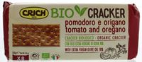 Crich Crackers tomaat origano groen bio (250 gr)