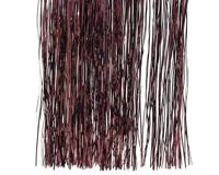 Kaemingk Lametta 40 x 50 cm voor de kerstboom - kerstboomversiering kerstdecoratie kerstslinger - disco & party glitter decoratie - donker mauve