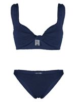 Hunza G bikini Juno à effet froissé - Bleu - thumbnail