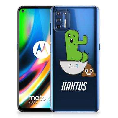 Motorola Moto G9 Plus Telefoonhoesje met Naam Cactus Poo Motorola Moto G9 Plus Telefoonhoesje met Naam Cactus Poo