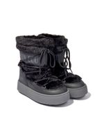 Moon Boot Kids bottes Ltrack Tube en fourrure artificielle - Noir - thumbnail