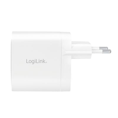 LogiLink PA0283 USB-oplader Binnen, Thuis Aantal uitgangen: 2 x USB-C bus (Power Delivery) USB Power Delivery (USB-PD)