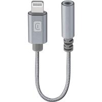 cellularline Muziek Enabler, Lightning Connector, Muziekadapter, Apple gecertificeerd, Ultra Resistent, Grijs