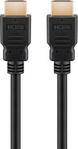 Goobay 61163 HDMI-kabel HDMI Verbindingskabel HDMI-A-stekker 10 m Zwart 4K UHD, Verguld, eARC