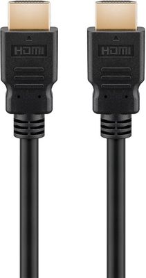 Goobay 61163 HDMI-kabel HDMI Verbindingskabel HDMI-A-stekker 10 m Zwart 4K UHD, Verguld, eARC