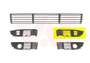 Ventilatiegrille, bumper VAN WEZEL, Inbouwplaats: Links voor: , u.a. für VW