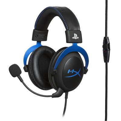 HyperX Cloud Headset Hoofdband Zwart, Blauw HyperX Cloud Headset Hoofdband Zwart, Blauw
