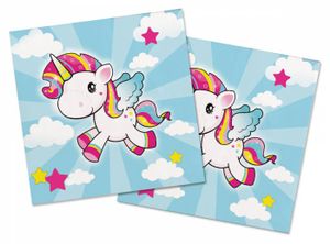 Vliegende Unicorn Servetten 33x33cm