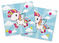 Vliegende Unicorn Servetten 33x33cm - thumbnail