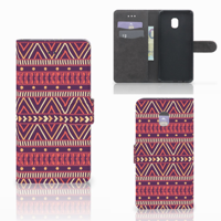 Samsung Galaxy J7 (2018) Telefoon Hoesje Aztec Paars