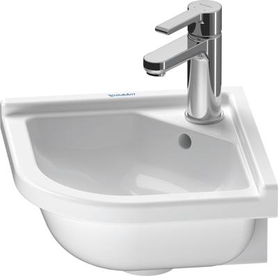 Duravit Starck 3 hoekfontein 44x38.5cm WonderGliss wit Duravit Starck 3 hoekfontein 44x38.5cm WonderGliss wit