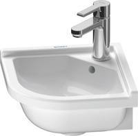 Duravit Starck 3 hoekfontein 44x38.5cm WonderGliss wit