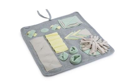 Beeztees Puppy Doeka Snuffelmat - Hondenspeelgoed - Grijs - 50x45 cm