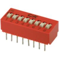 C & K Switches DIP-schakelaar Aantal polen 3 1 stuk(s) Tube