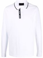 Philipp Plein polo à logo brodé - Blanc