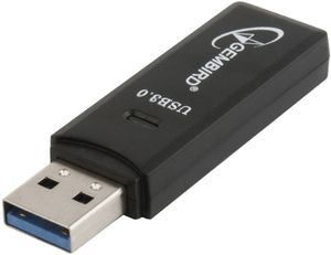 Gembird UHB-CR3-01 USB Zwart geheugenkaartlezer