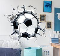 Muursticker kinderkamer 3D voetbal