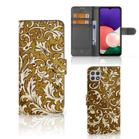 Wallet Case Samsung Galaxy A22 5G Barok Goud - thumbnail