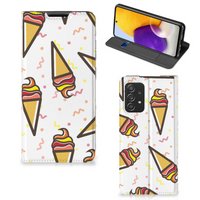 Samsung Galaxy A72 (5G/4G) Flip Style Cover Icecream - thumbnail