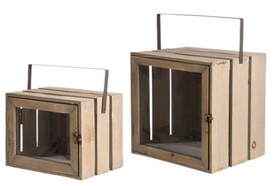 presentatiebox 38 x 72 cm hout naturel 2 stuks presentatiebox 38 x 72 cm hout naturel 2 stuks