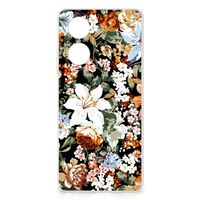 TPU Case voor OPPO A58 4G Dark Flowers