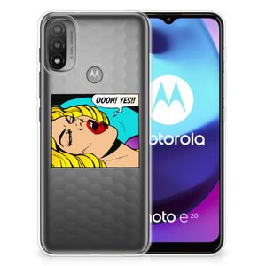 Motorola Moto E20 | E40 Silicone Back Cover Popart Oh Yes