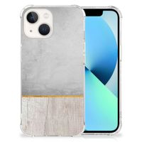 iPhone 13 Stevig Telefoonhoesje Wood Concrete