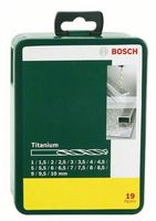 Bosch Accessories 2607019437 HSS Metaal-spiraalboorset 19-delig TiN DIN 338 Cilinderschacht 1 set(s) - thumbnail