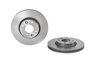 Remschijf COATED DISC LINE BREMBO, Remschijftype: Binnen geventileerd, u.a. für Dacia, Renault, Nissan, Lada